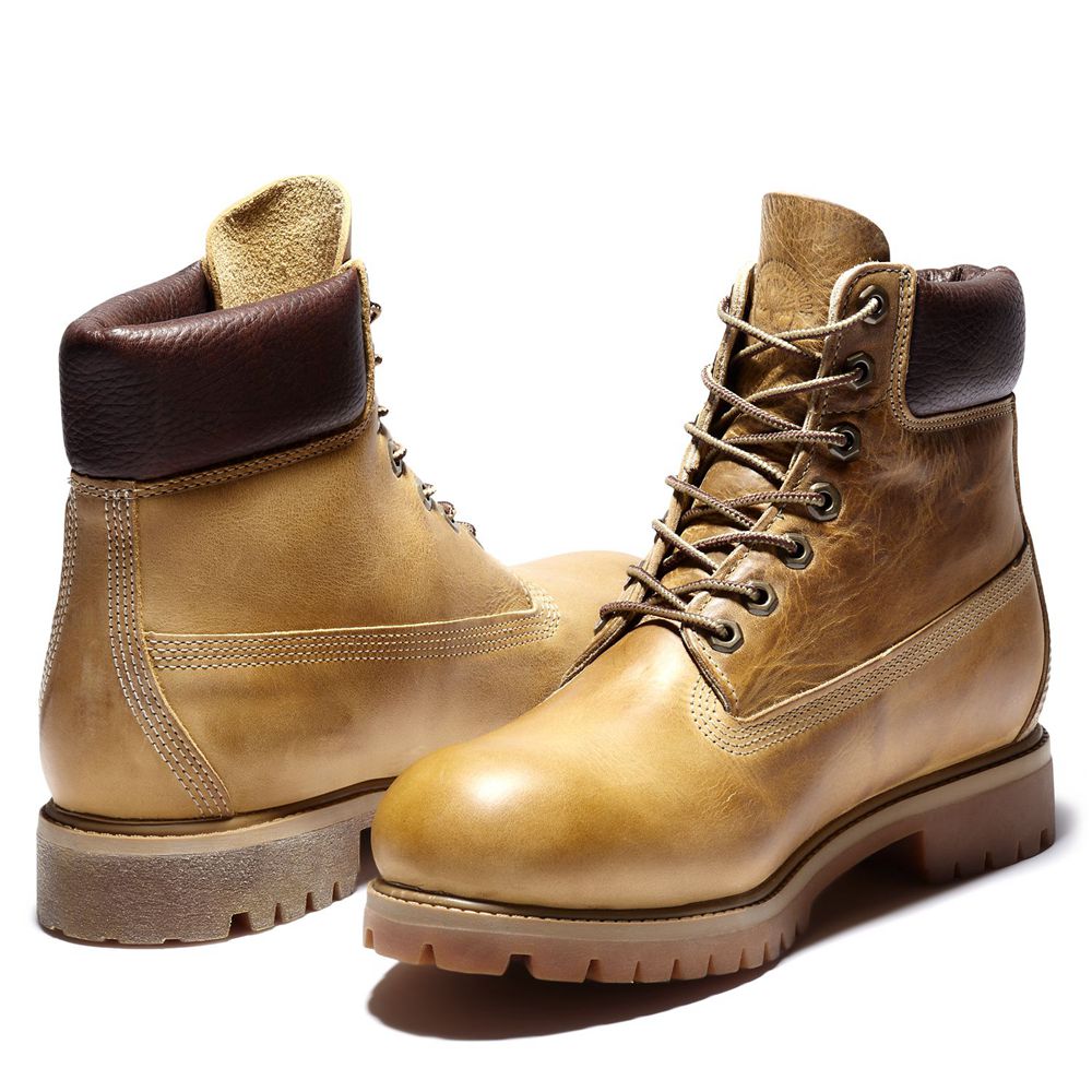 Timberland 6-Inch Μποτακια Ανδρικα Καφε - Heritage Waterproof - Greece 2415870-LG